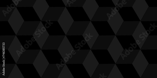 Minimal modern cubes geometric tile and mosaic wall grid backdrop hexagon technology wallpaper background. black and gray geometric block cube structure backdrop grid triangle texture vintage design