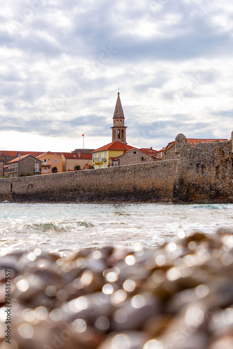 Old city walls of Budva alo...