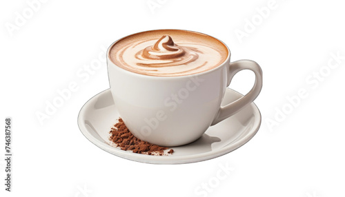 Hot Chocolate coffee cup with Cream png