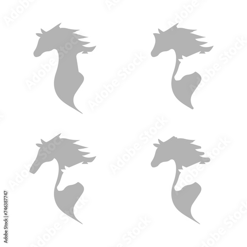 horse icon on a white background  vector illustration