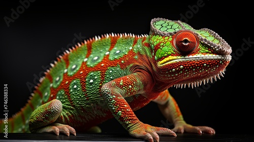 Chameleons  brightly colored animals that can change color according to their location  function as camouflage