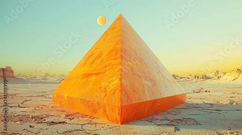 Orange pyramid.