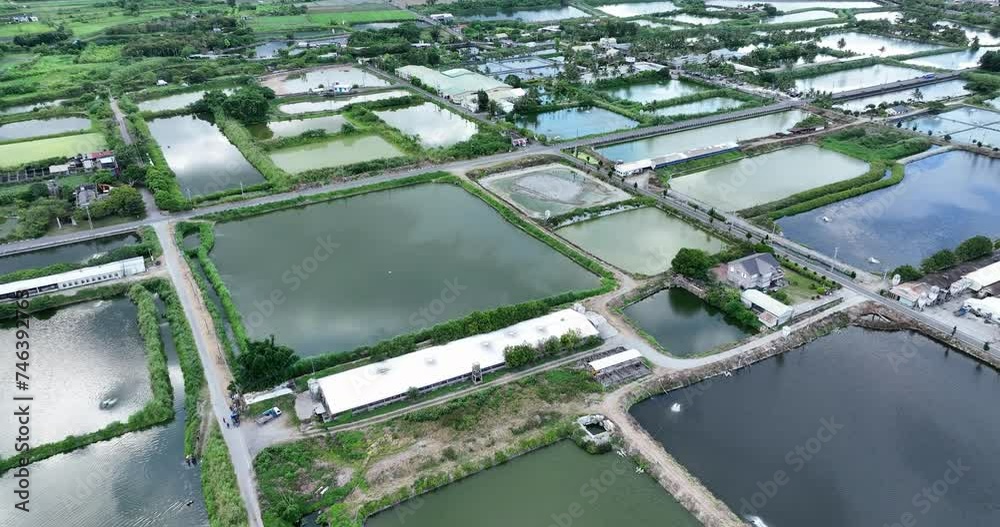 Top view of Hualien countryside in Taiwan Top view of Hualien countryside in Taiwan