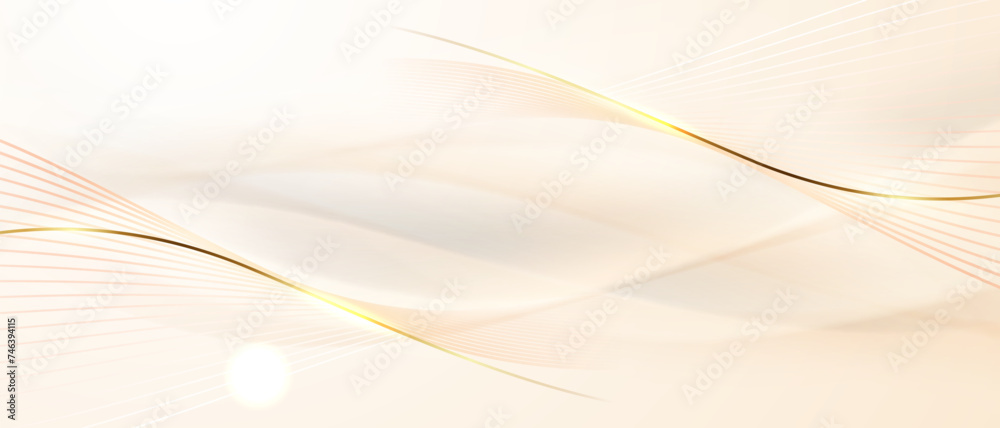 golden abstract background with luxury vector illustration