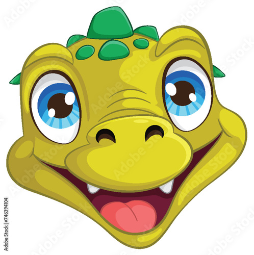 Bright and friendly crocodile illustration for kids