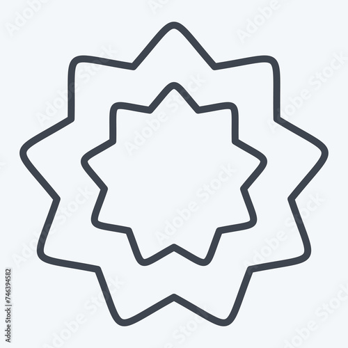 Icon Carcinogen. related to World Cancer symbol. line style. simple design editable. simple illustration