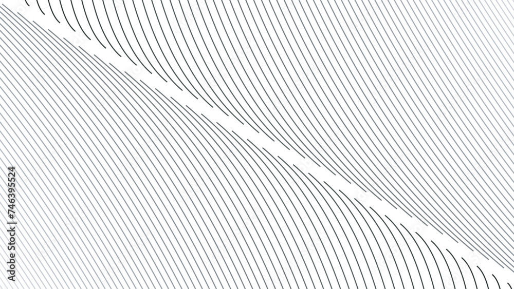 Line wave abstract stripes design wallpaper background vector image for backdrop or presentation - obrazy, fototapety, plakaty 