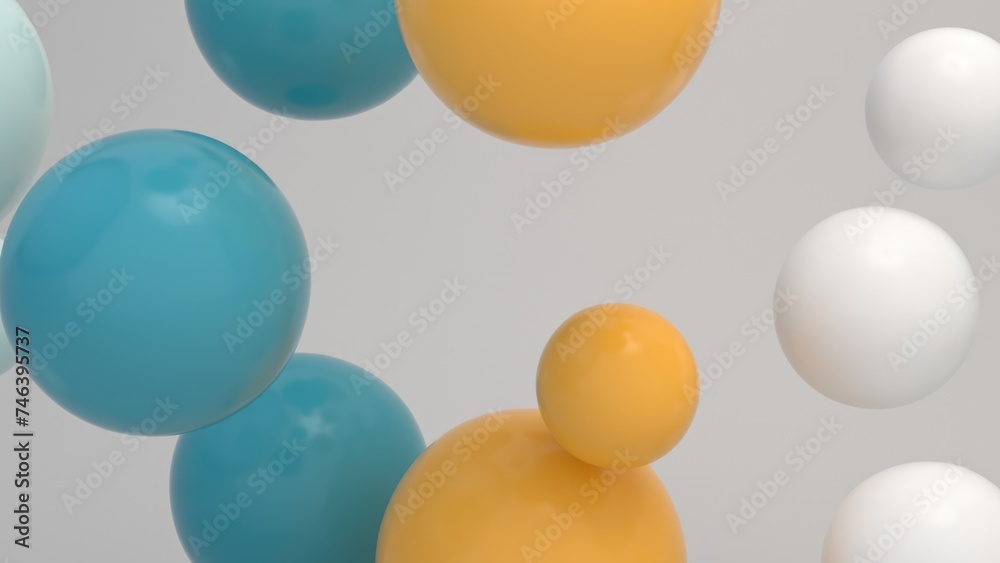 Colorful Floating Soft Balls Background Colorful Floating Soft Balls Background