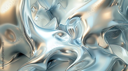 Abstract hyper realistic backdrop featuring surreal organic forms icon. Intriguing, mesmerizing, digital art, modern design, contemporary, 3D illustration, fantasy. Generated by AI