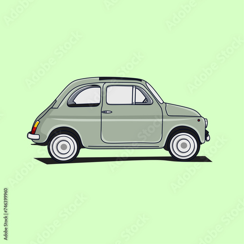 Simple car illustration vector