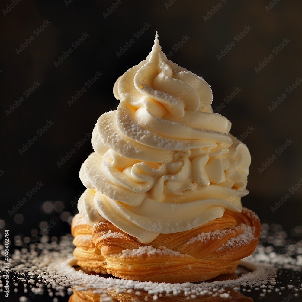 Crisp Choux Pastry with Vanilla Cream