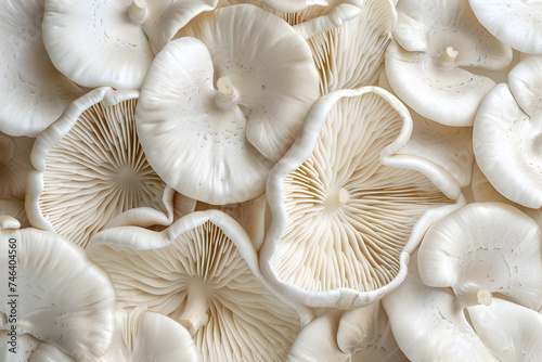 White king oyster mushroom background