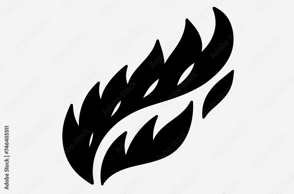 outline flame doodle vector image outline flame doodle vector image