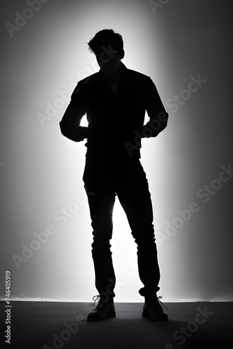 silhouette of a person