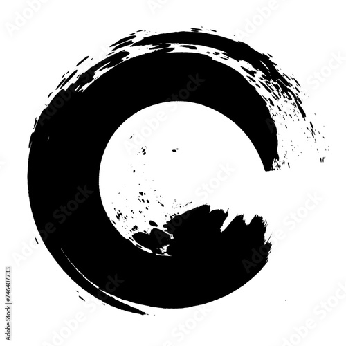 Enso Nr. 5 – Japanese Zen Circle Calligraphy (Circular brush stroke)
