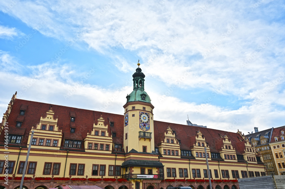 Fototapeta premium City History Museum Old Town Hall in the old town of Leipzig