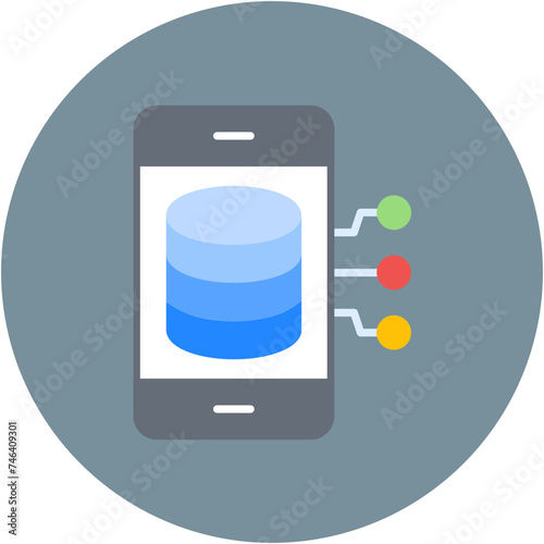 Smartphone Database Icon photo