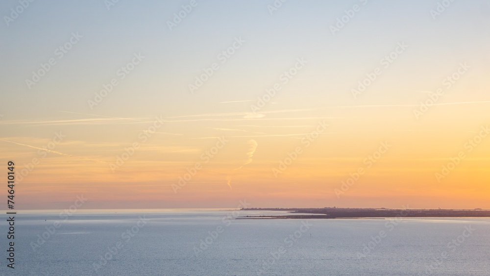 Sunset over the Adriatic Sea on a clear day Sunset over the Adriatic Sea on a clear day