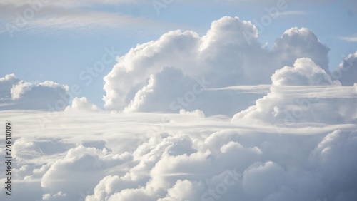 Fototapeta Naklejka Na Ścianę i Meble -  Detailed clouds in the sky on a sunny day