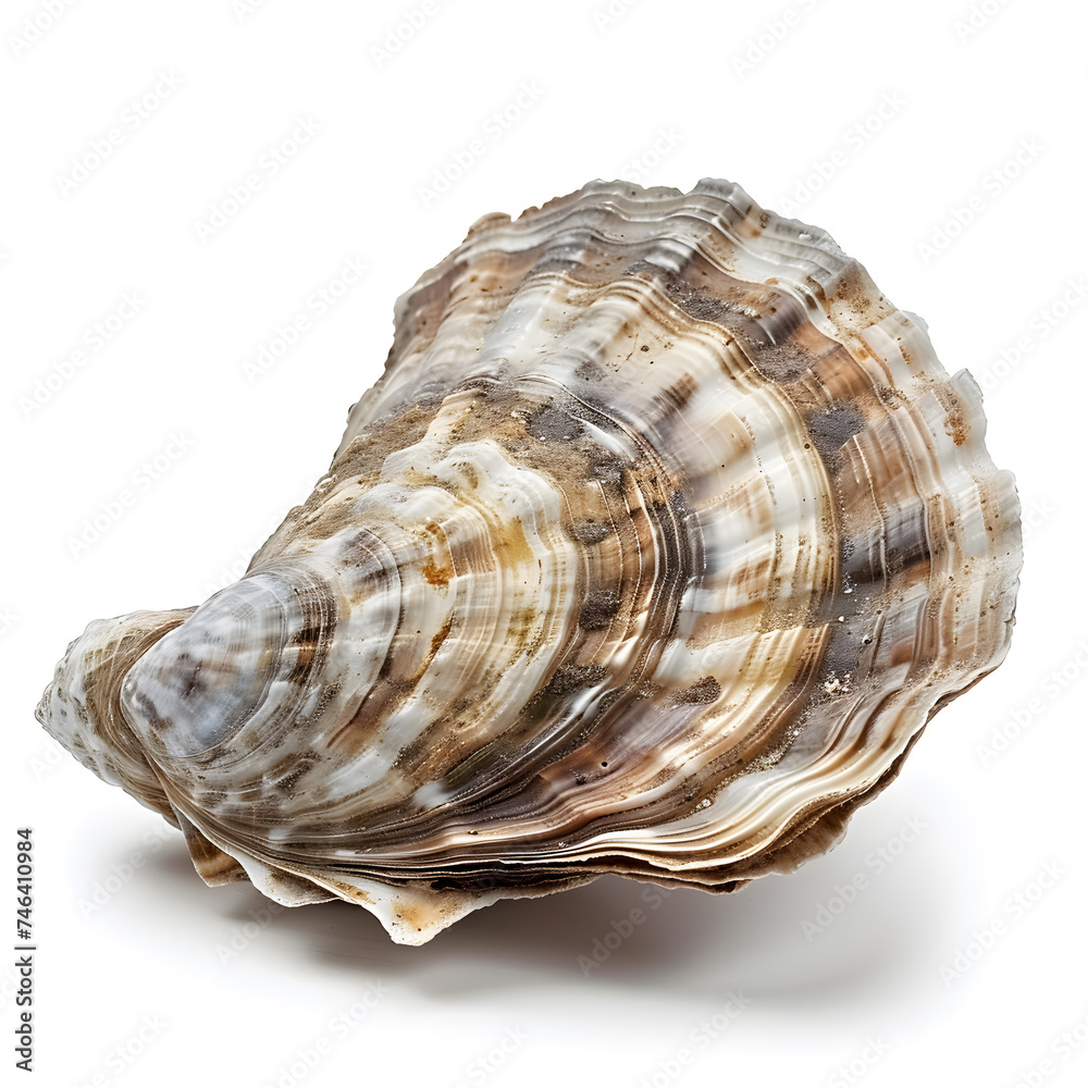 Oyster shell isolated on white background Oyster shell isolated on white background