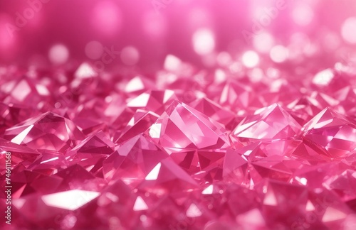 Faceted texture abstract pink crystal background