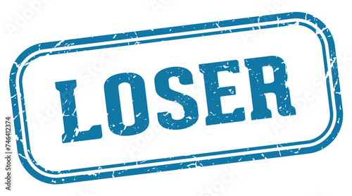 loser stamp. loser rectangular stamp on white background