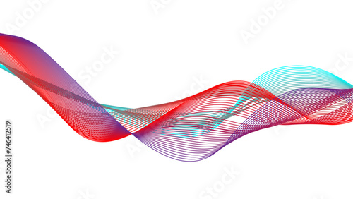 red and blue ribbon