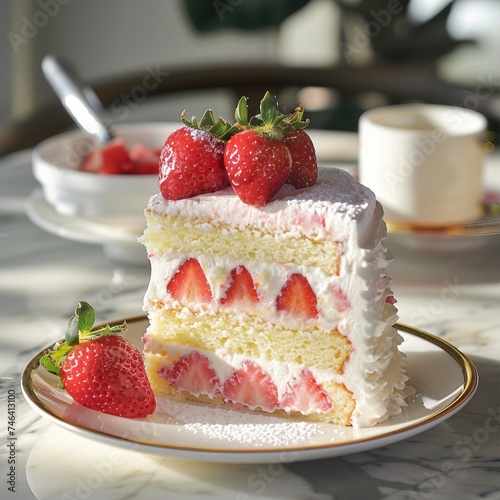 Strawberry Chiffon Slice