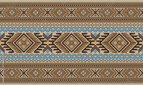 Aztec art,Diamaond shape continued to big pattern,Flower pattern,Geometric shape,Brown pattern.Blue pattern,Seamless,Square shape,Illustator,Design for skirt,Scarf,Clothes,Printing,All knitting work.