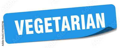 vegetarian sticker. vegetarian label
