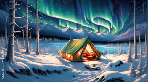 Arctic Adventure: Camping under the Northern Lights photo