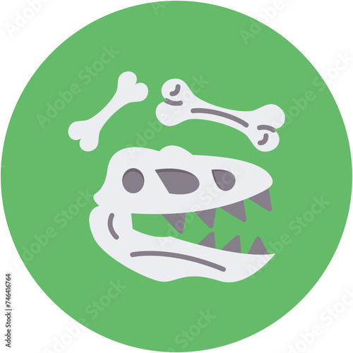 Dinosaur Fossil Icon