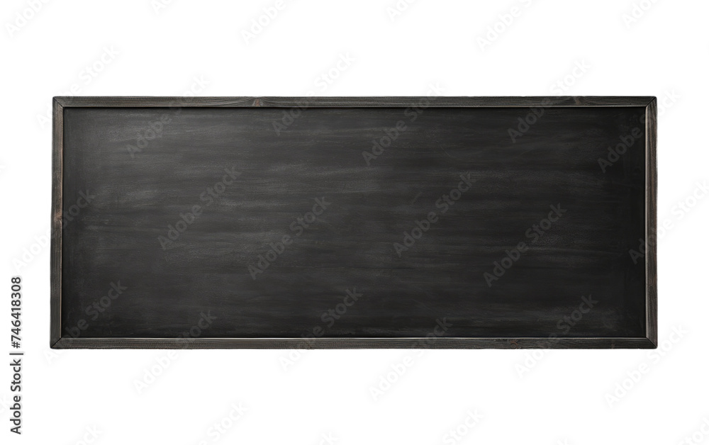 Blackboard. The blackboard is clean and empty, ready to be used for writing or drawing educational or informational content. on a White or Clear Surface PNG Transparent Background. Blackboard. The blackboard is clean and empty, ready to be used for writing or drawing educational or informational content. on a White or Clear Surface PNG Transparent Background.