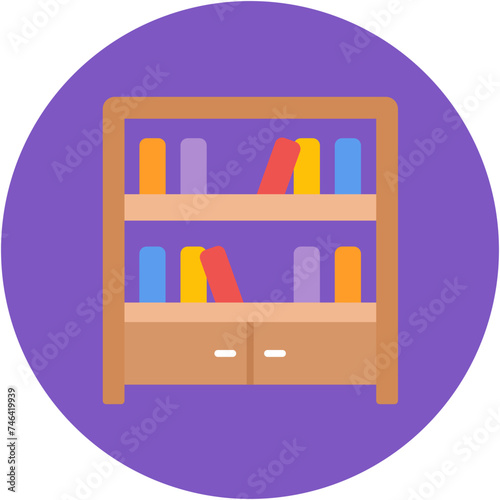 Library Shelves Icon
