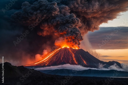 Nature Volcanic Eruption, Natural Disaster © Alex