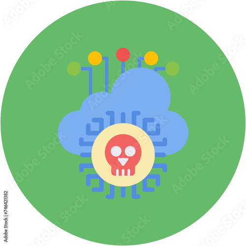 Infected Cloud Icon