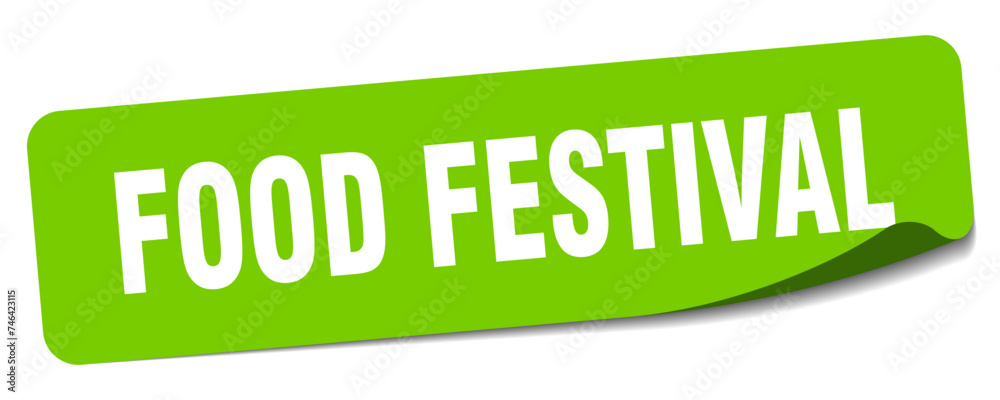 food festival sticker. food festival label food festival sticker. food festival label