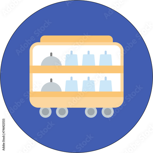 Airplane Food Trolley Icon