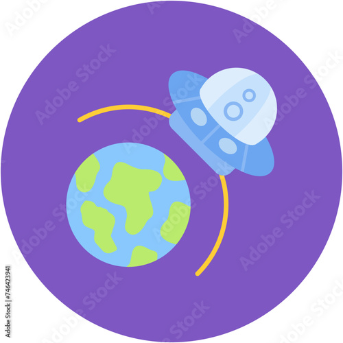 UFO Earth Icon