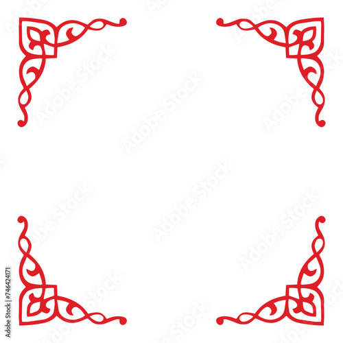 Egyptian Ramadan Ornament Design, Red Ramadan Fabric Tent Traditional Middle Eastern Colorful Vector Islamic Art Ornaments, Ramadan Careem Arabic Design Element Vector pattern