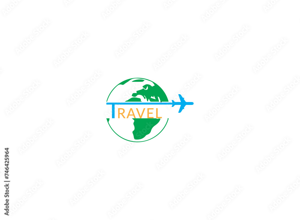 A globe icon travel logo with bold lines, symbolizing global connectivity and exploration. A globe icon travel logo with bold lines, symbolizing global connectivity and exploration.