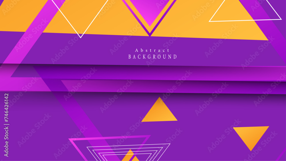 Geometric pattern with orange and purple triangles for a modern look. Vector graphic illustration. Geometric pattern with orange and purple triangles for a modern look. Vector graphic illustration.