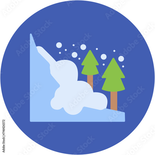 Snow Avalanche Icon