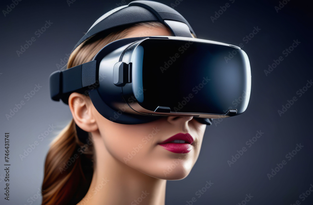 Digital Perspectives: A user wearing VR goggles. Digital Perspectives: A user wearing VR goggles.