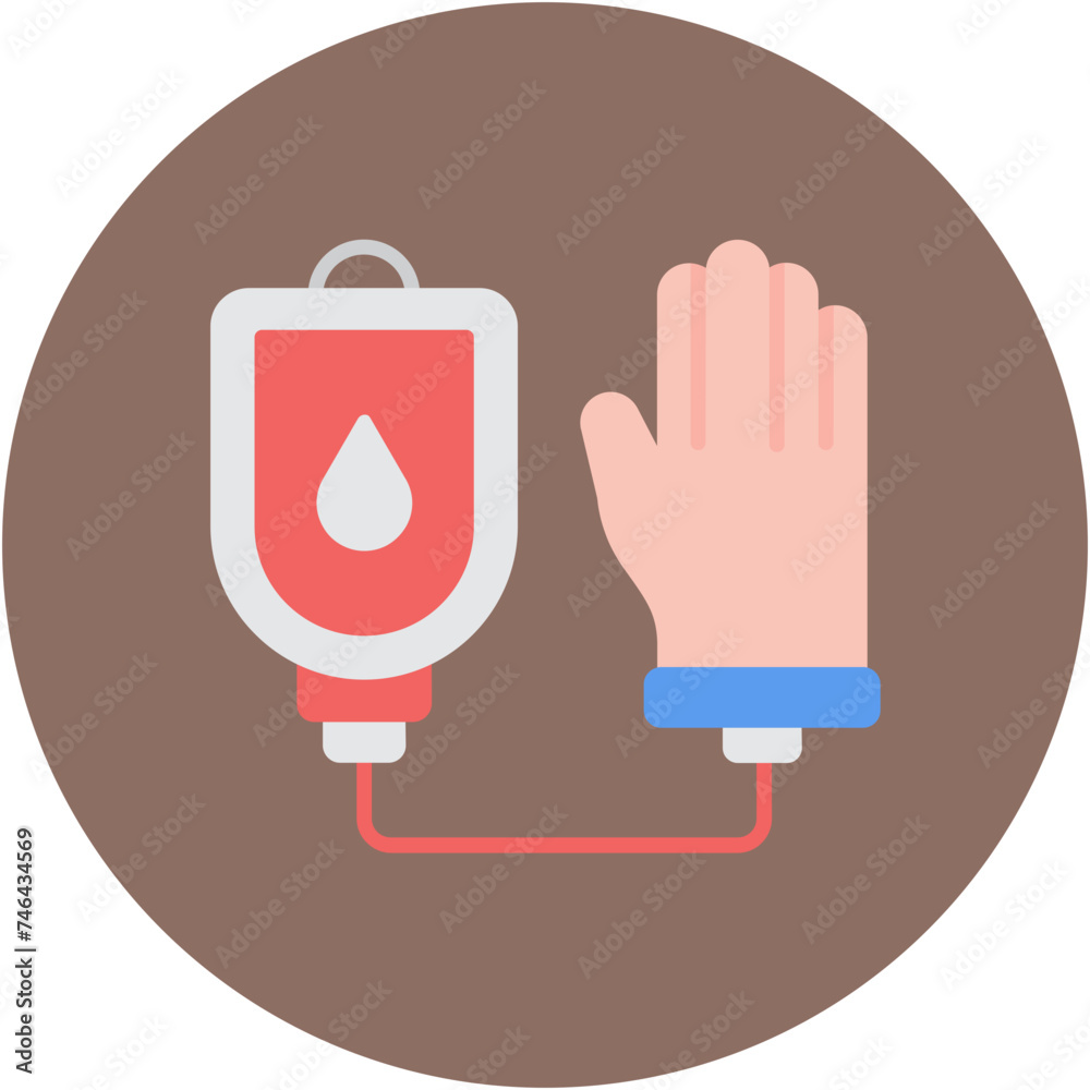 Obraz premium Blood Transfusion Icon