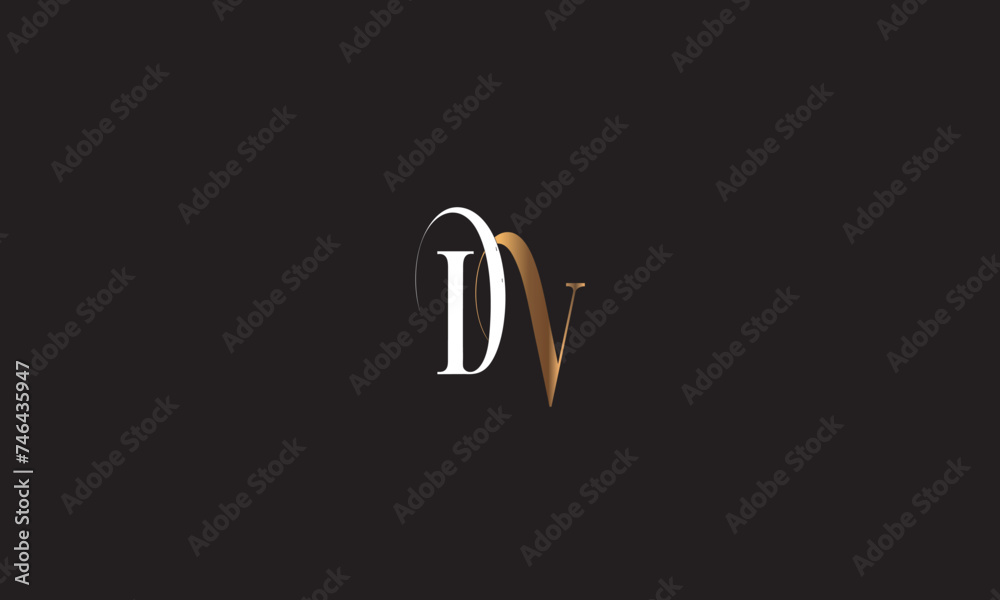 DV, VD , D ,V, Abstract Letters Logo Monogram DV, VD , D ,V, Abstract Letters Logo Monogram