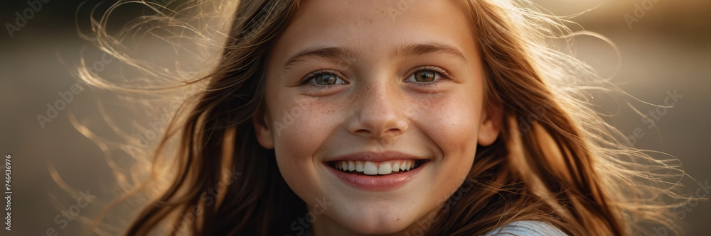 Happy smiling white child on light background Happy smiling white child on light background