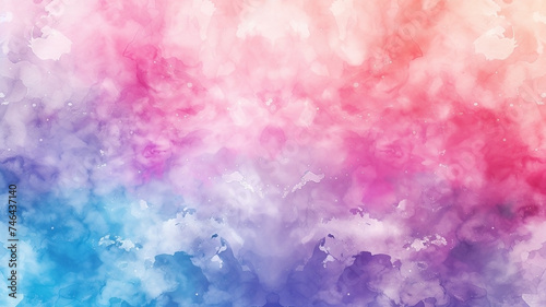 Pink and blue watercolor background