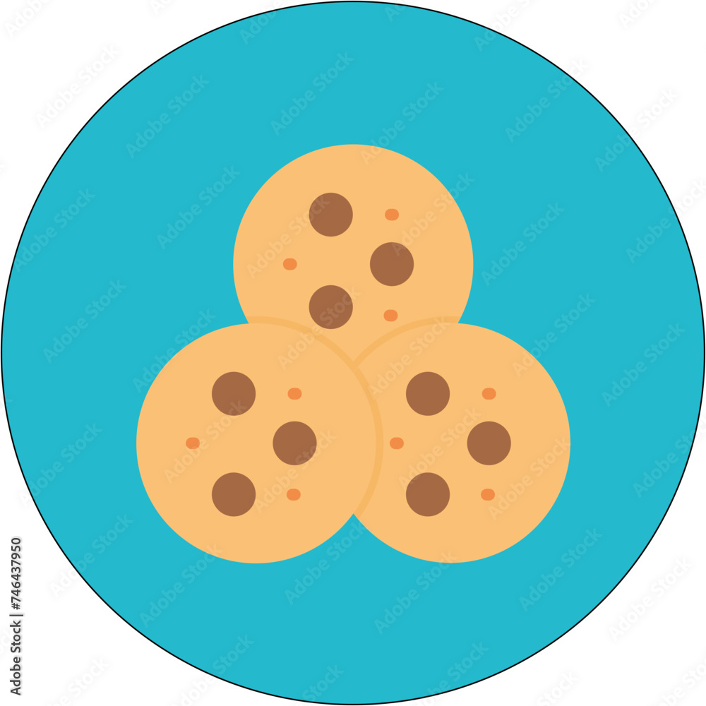 Fototapeta premium Cookies Icon