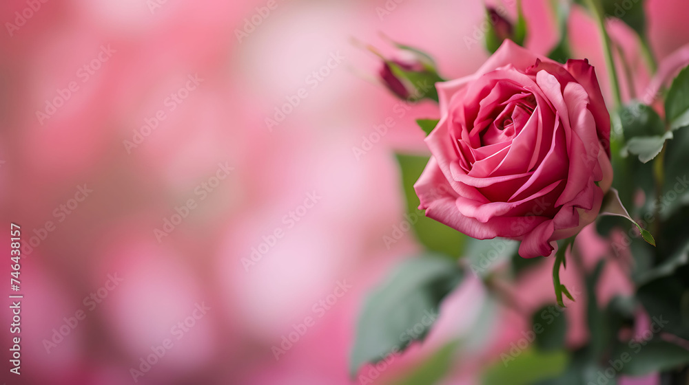 Composition for valentine39s day with a bouquet of roses Composition for valentine39s day with a bouquet of roses